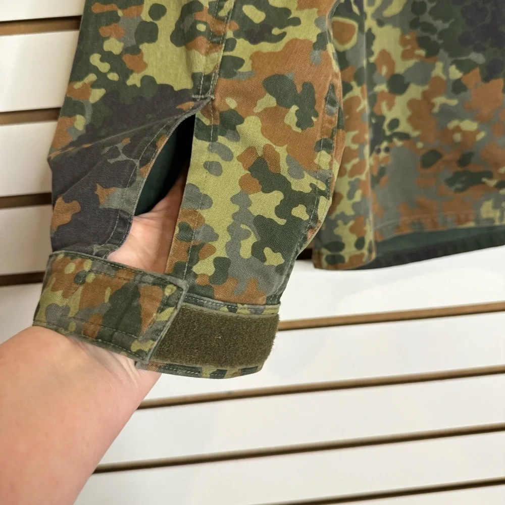 Vintage GE Kohler Flecktarn Field Shirt Jacket German Military 1996 No Flags